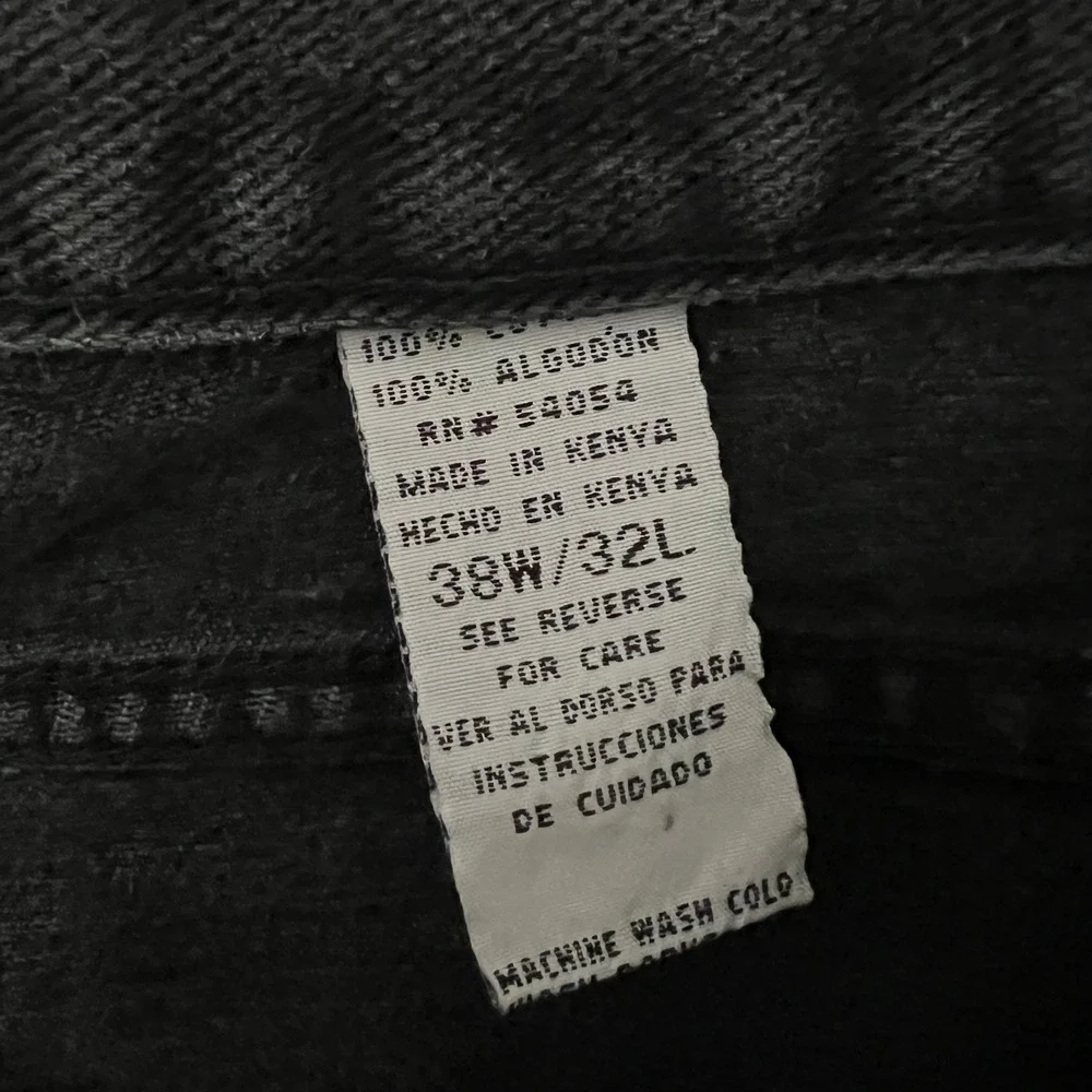 Vtg 90s Bugle Boy Jeans Mens 38x32 Black Denim Pants‎ Relaxed Fit Streetwear